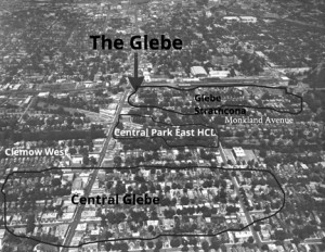 The Glebe map