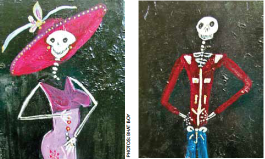 “Katrina” and “Juan” from the Muerte series by Jonathan Plouffe. Photos: Bhat Boy